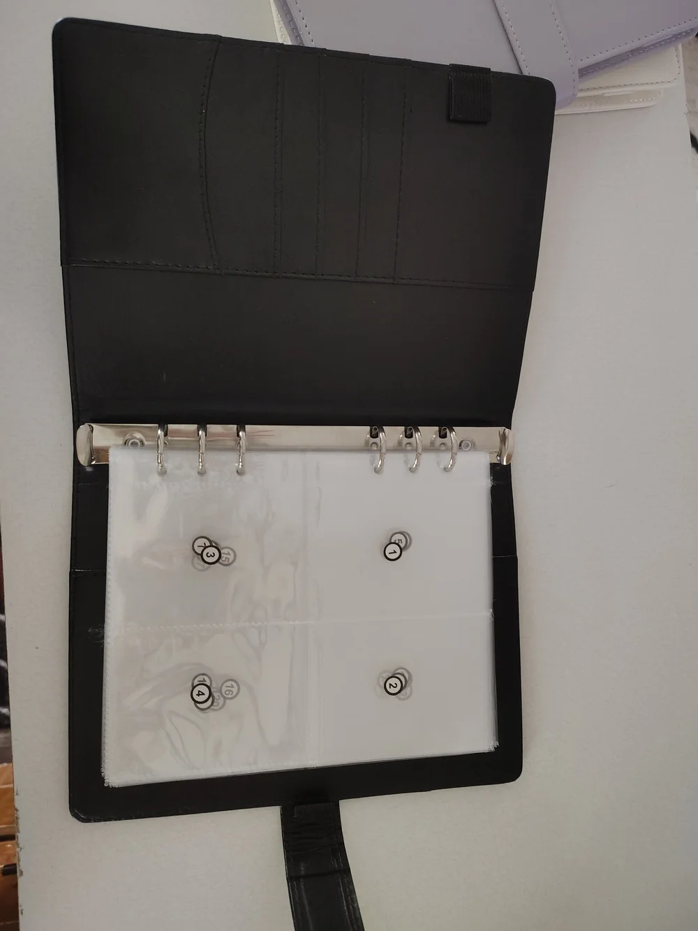 Set Of 3 100 Envelope Savings Challenge Organizer - White Lavender Black